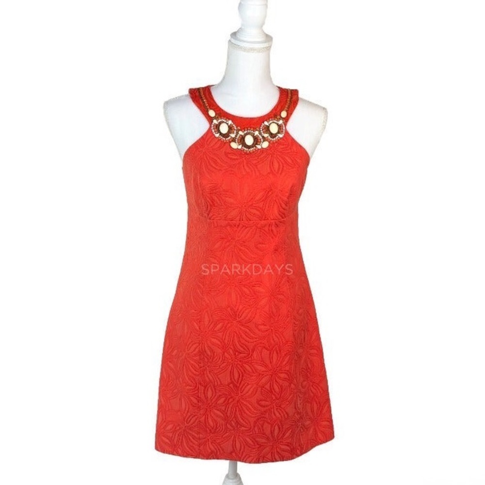 Laundry by Shelli Segal Sleeveless Orange Dress